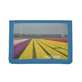 Holland Tulips Field Wallet Trifold Geldbörse