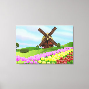 Holland Tulips Leinwanddruck