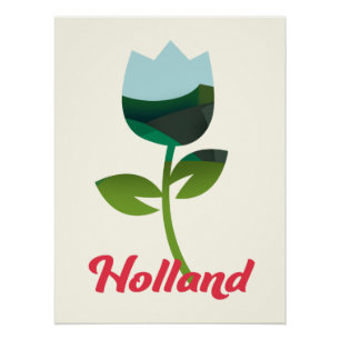 Holland Tulpen Urlaub Kunst Poster