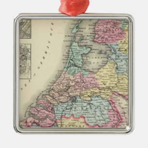 Holland und Belgien 2 Ornament Aus Metall