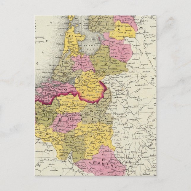 Holland und Belgien Postkarte (Vorderseite)