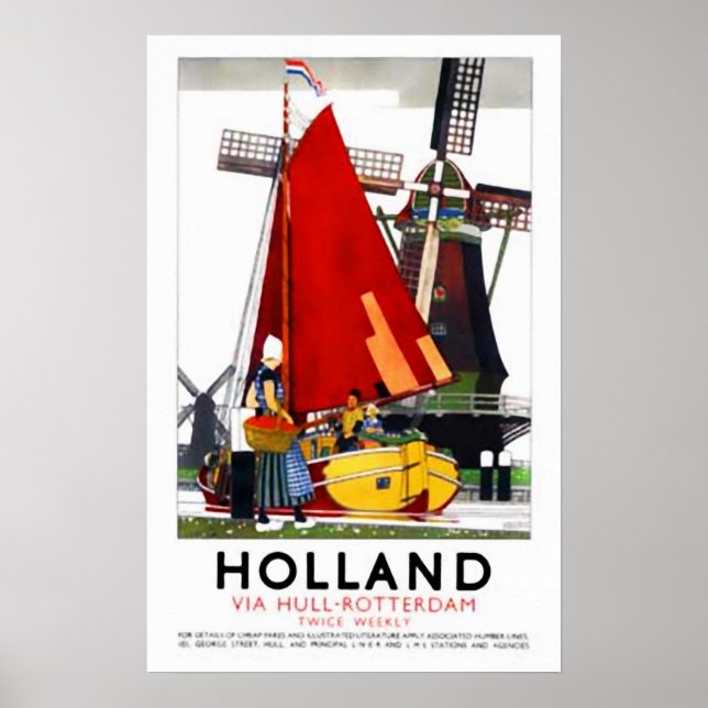 Holland | Vintage Travel Poster (Vorne)