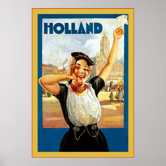 Holland ~ Vintage Travel Poster (Vorne)