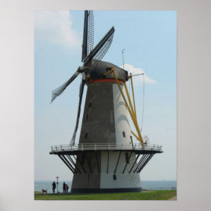 Holland windmill, Vlissingen, Niederlande Poster