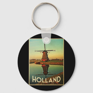 Holland-Windmühle Schlüsselanhänger
