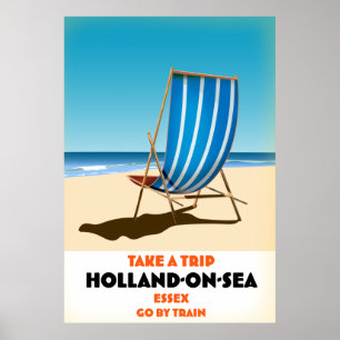 hollande au bord de la mer Essex affiche de voyage