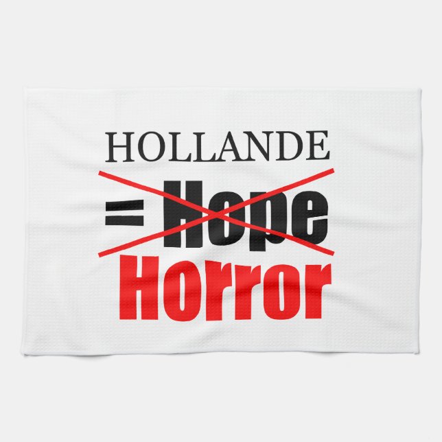 Hollande Not Hope = Horror - Küchentücher (Horizontal)