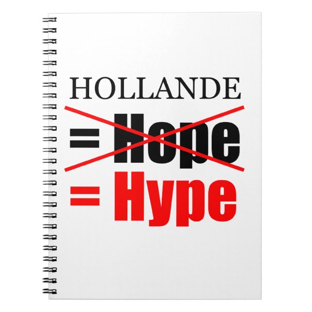 Hollande Not Hope = Hype - Carnet (Devant)