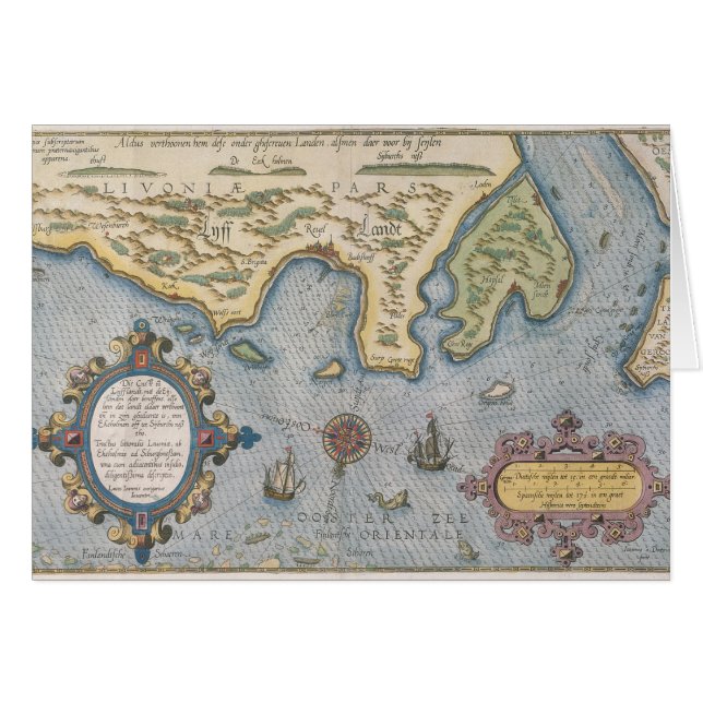 Holländergeschäftskarte der Ostsee (Vorderseite (Horizontal))