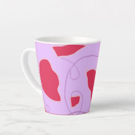 Holländisch wie Rote Tulpen Latte Tasse