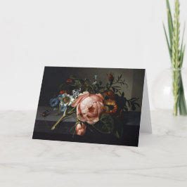 Holländische Blume Malerei Still Life Fine Art Dankeskarte