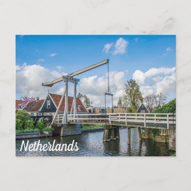 Holländische Hubholzbrücke Postkarte (Vorderseite)