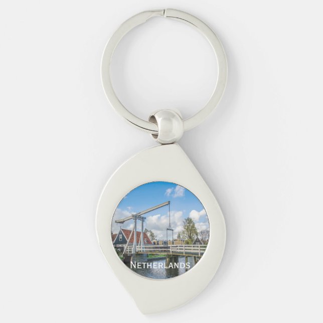 Holländische Hubholzbrücke Schlüsselanhänger (Vorderseite)