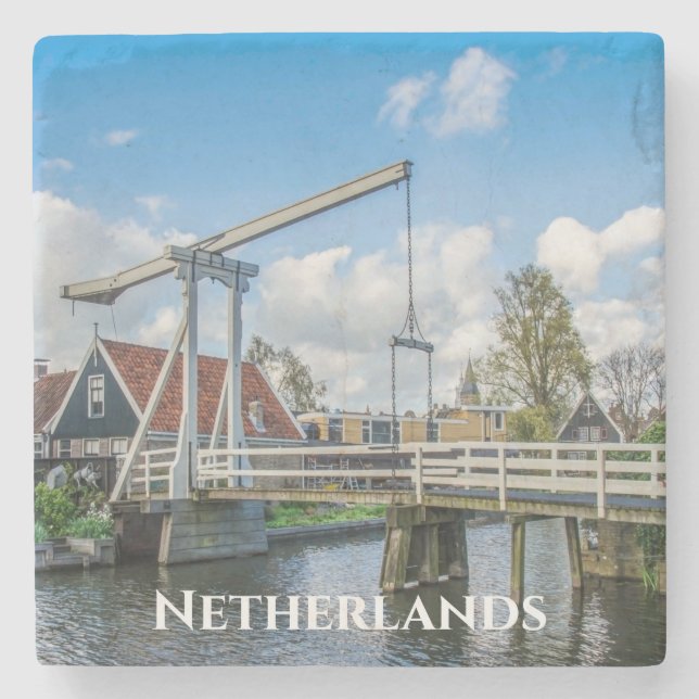 Holländische Hubholzbrücke Steinuntersetzer (Vorderseite)