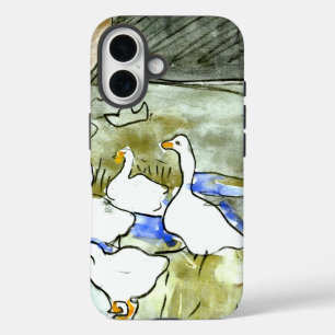 Holländische Jugendherbergen und Gänse iPhone 16 Hülle