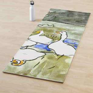 Holländische Jugendherbergen und Gänse Yogamatte