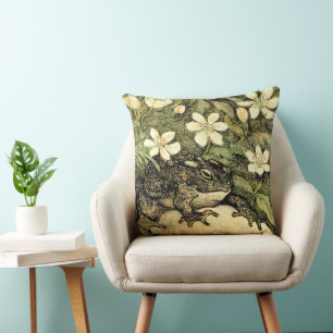Holländische Jugendstil-Toad und Dogwood Kissen