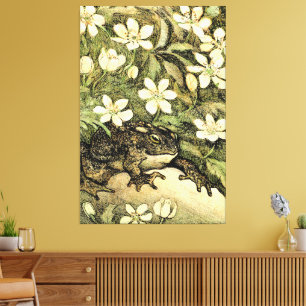 Holländische Jugendstil-Toad und Dogwood Leinwanddruck