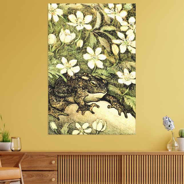 Holländische Jugendstil-Toad und Dogwood Leinwanddruck (Insitu (Wohnzimmer))