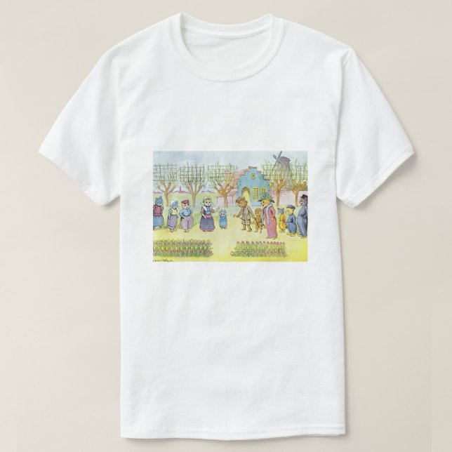Holländische Katzen, Louis Wain T-Shirt (Design vorne)