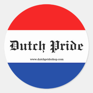 Holländische Pride-Aufkleber! Runder Aufkleber
