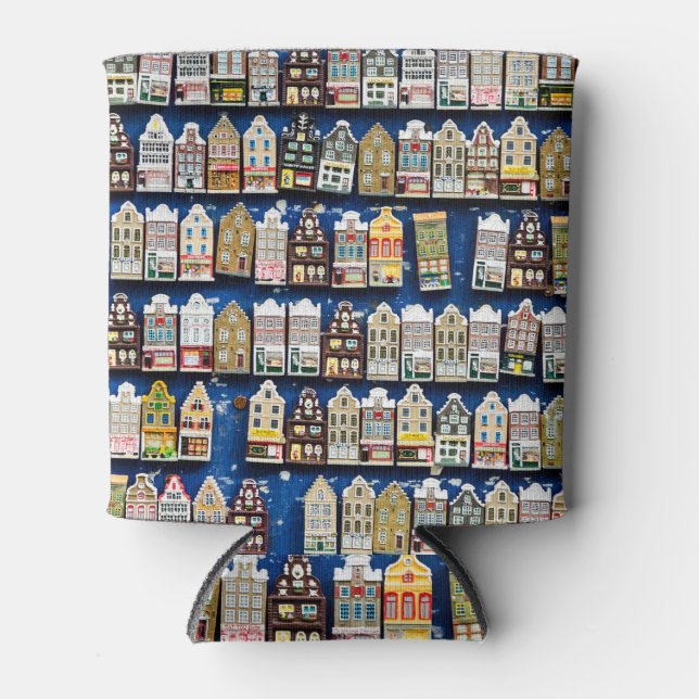 Holländische Souvenirs, Amsterdamer Straßenszene. Dosenkühler (Vorderseite)