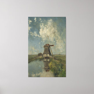 Holländische Windmühle auf dem Polgeweg Paul Gabri Leinwanddruck