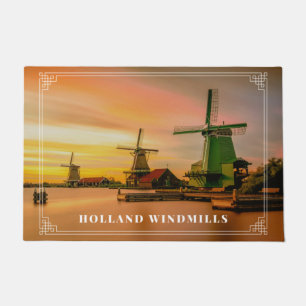 Holländische Windmühlen  Fußmatte