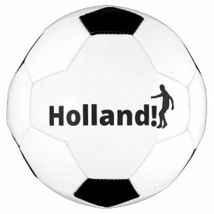 Holländischer Fußballspieler mit Punkt als Ball