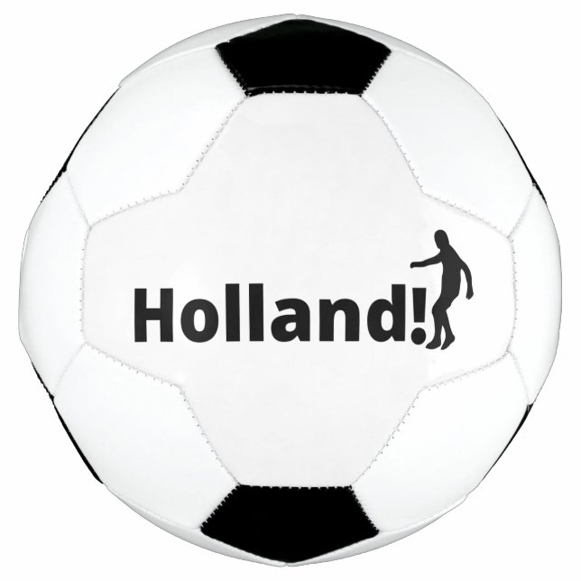 Holländischer Fußballspieler mit Punkt als Ball (Vorderseite)