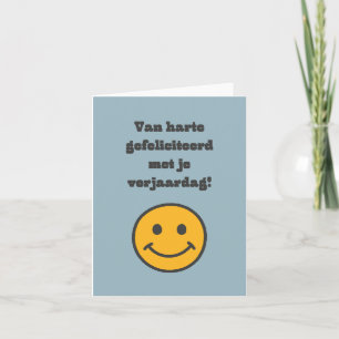 Holländischer glücklicher Geburtstag Karte