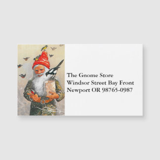 Holländischer Gnome Fütternd Vögel Magnetkarte