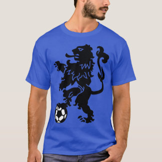 Holländischer Löwe mit Ball Niederländisch-Fußball T-Shirt