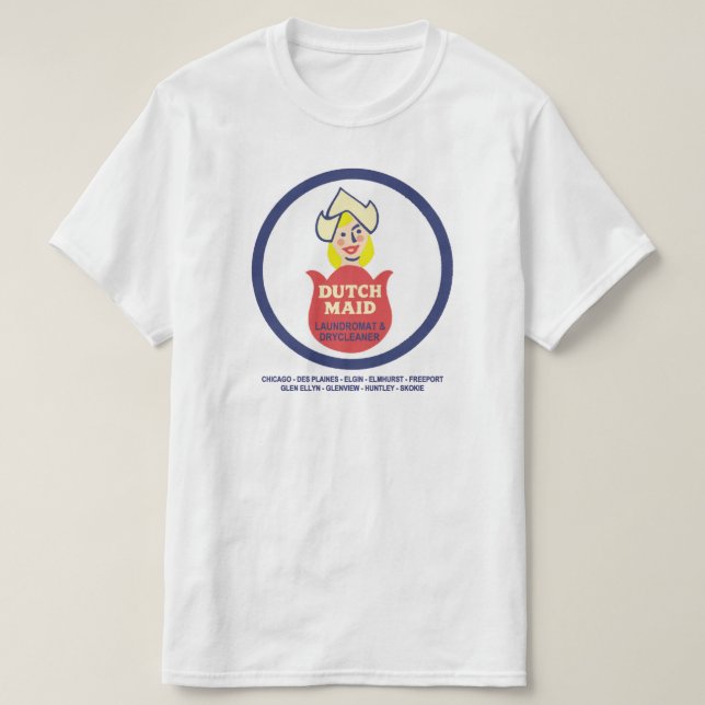 Holländischer Waschsalon und trockene Reiniger von T-Shirt (Design vorne)