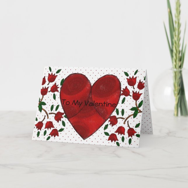 Holländisches Herz Karte (Vorderseite)