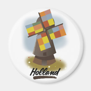 Holländisches Reiseplakat Magnet