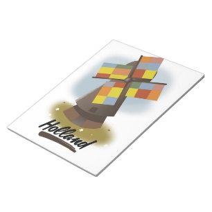 Holländisches Reiseplakat Notizblock