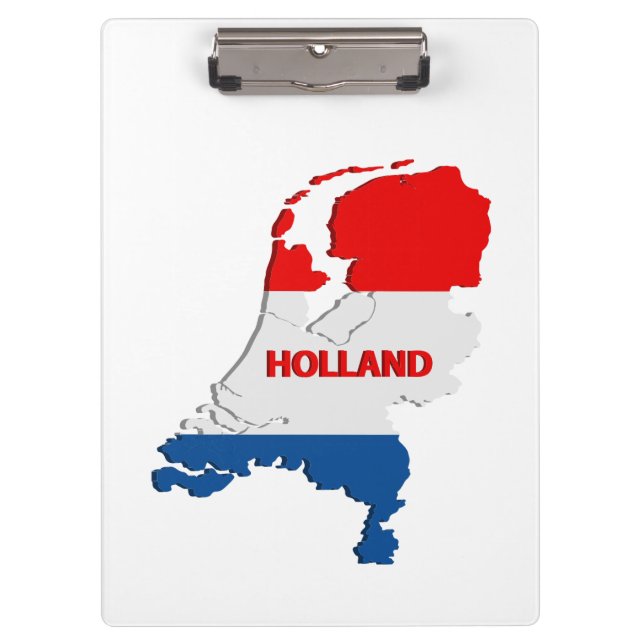 Hollandkarte Klemmbrett (Vorderseite)