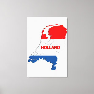 Hollandkarte Leinwanddruck