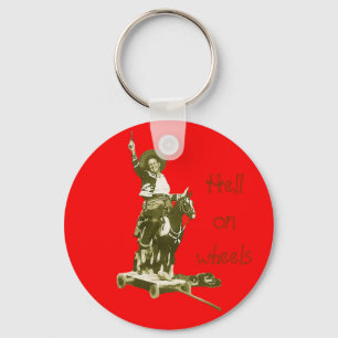 HÖLLE AUF RÄDERN KEYCHAIN SCHLÜSSELANHÄNGER