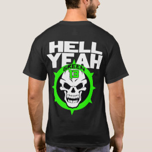Höllen-ja Logo 2 mit Seiten versehen (Schwarzes) T-Shirt