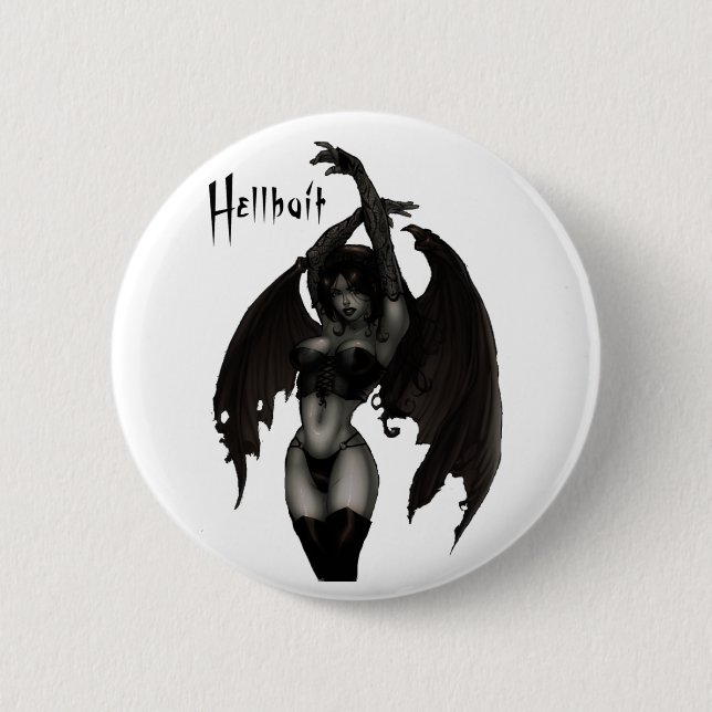 Höllen-Köder Button (Vorderseite)