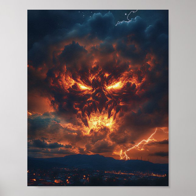 Höllen-Sturm-Dämon Poster (Vorne)