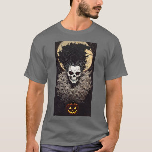 Höllenaufwiegler-Totenkopf-Halloween-T-Shirt T-Shirt