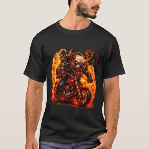 Höllenfeuer-Dämonen-Reiter-T-Shirt T-Shirt