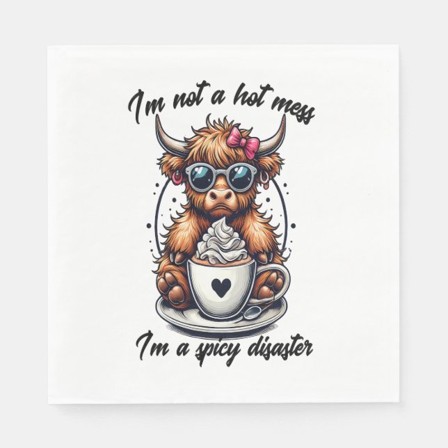 Höllenkaffee , Kaffeekühe Serviette (Vorderseite)