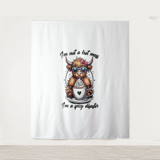 Höllenkaffee , Kaffeekühe Wandteppich (Vorderseite)