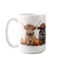 Höllenkälber Kuh Baby Highland Kühe Pumpkins