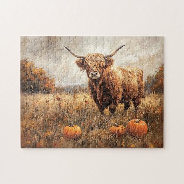Höllenkuh mit Pumpkins (Horizontal)