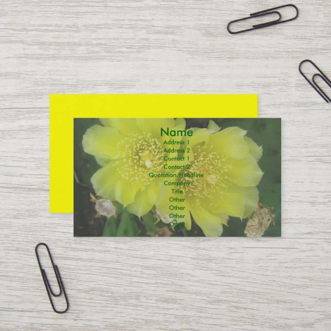 Höllenpear blüht Geschäftskarten Visitenkarte (Vorderseite/Rückseite Beispiel)